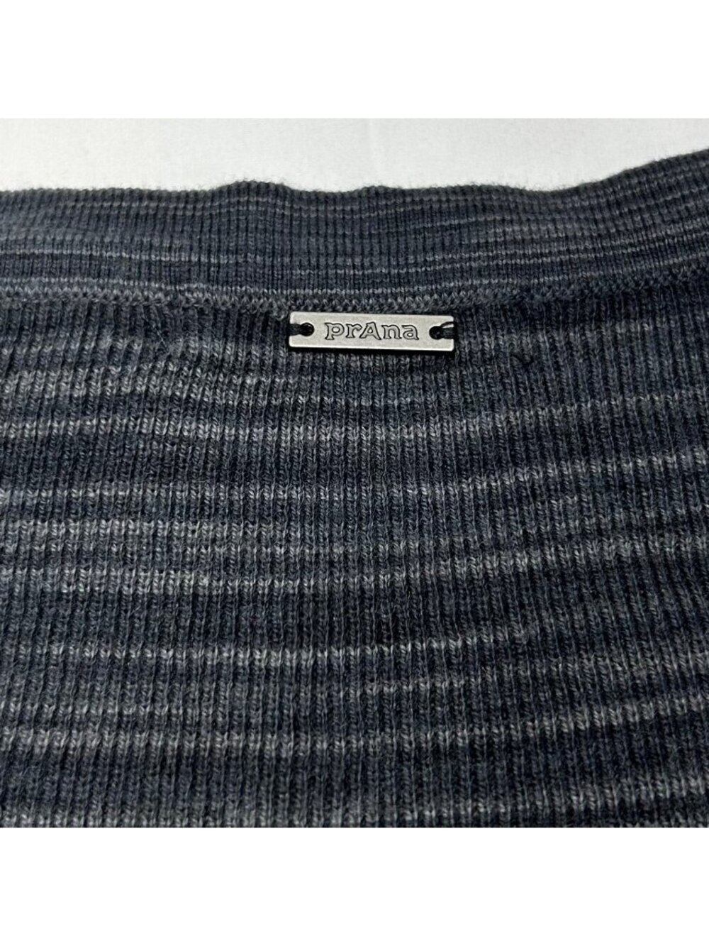 Prana Leandra Dress NWT Women's XL Black/Gray Button Front Placket - Picture 8 of 16